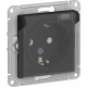 Розетка с/у 2P+E 16А, IP44, с крышкой/шторк, Schneider Electric ATLASDESIGN AQUA [ATN441046] карбон