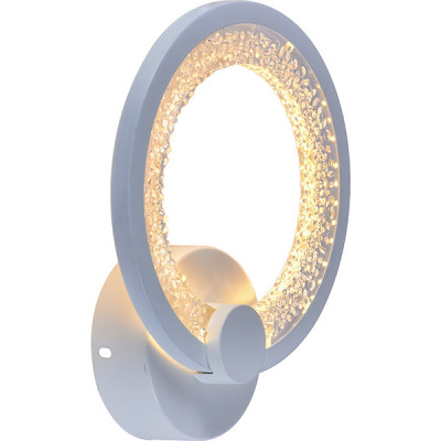 Бра LED 20W, 3000-6000K, 1400Лм, 225*190*50, планка, PL [8002/1W WHT] белый