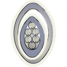Бра LED 38W, 3000-6000K, 3040Лм, 200*290*60, планка, SVK [60236/1 WH+CR] белый+хром