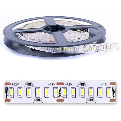 Лента LED 12В IP20 SMD3014 240/м, б/хол, 24Вт/м, 2302Лм/м, 5м/ц.1м, 3М скотч, SWG [009255]