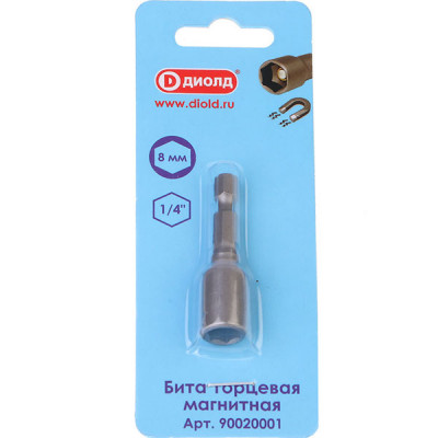 Бита торцевая магнитная, 1/4