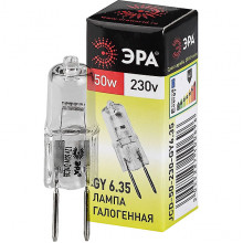 Лампа галогеновая 50W/230В GY6.35, ЭРА [GY6.35-JCD-50W-230V]