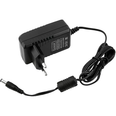 Адаптер питания 12V  24W, 2A, IP51, пластик, штекер 5.5*2.1мм, черный, GL [GDLI-24-A-IP20-12]