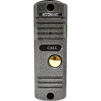 Вызывная панель CVBS AccordTec AT-VD305N SL, металл.серебро, 600ТВЛ[4.3мм], 68°, ИК 0.6м