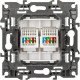 Розетка с/у компьютерная 2xRJ45, ЭРА12 [12-3108-01М][10] белый матовый