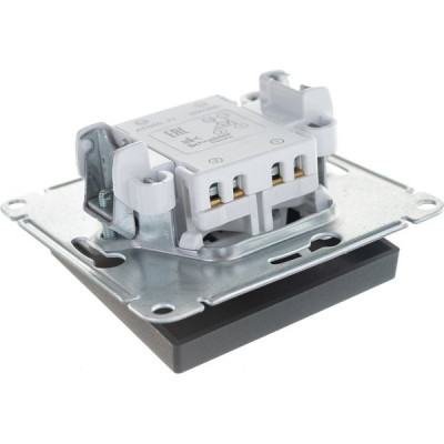 Переключатель перекрестный с/у 1-кл 10А, IP20, Schneider Electric ATLASDESIGN [ATN001071] карбон
