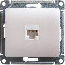 Розетка с/у компьютерная 1xRJ45, IP20, Schneider Electric Glossa [GSL000681K] перламутр