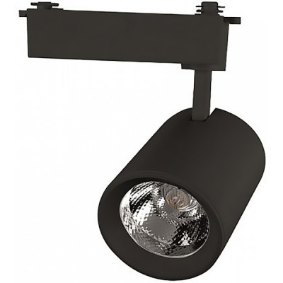 Светильник трековый 1ф LED 20W, 4000K, 1620Лм, d85*105*145, 1xCOB 24°, GENERAL [GTR-20-1-IP20-В] чер
