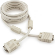 Кабель VGA 15M/15M 10,0м Premium тройной экран, феррит.кольца Cablexpert [CC-PPVGA-10M]