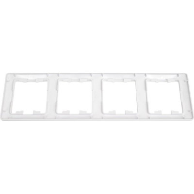 Рамка 4п, IP20, вертикальная, Schneider Electric Glossa [GSL000108] белый
