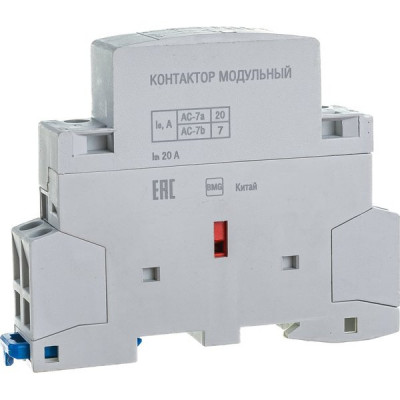 Контактор модульный КМ20-20М 20А 2п 230В AC, IEK [MKK11-20-20]