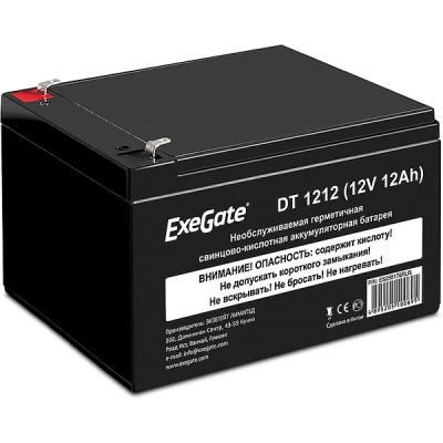 Батарея для UPS 12В/12Aч, Exegate [DT 1212] (F2)