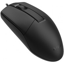 Мышь A4Tech OP-330s, черная, SILENT, USB