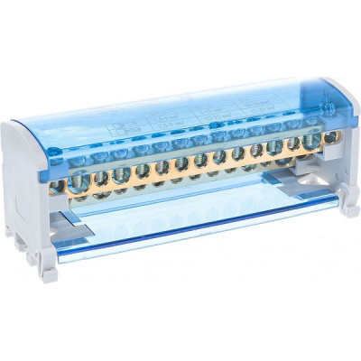 Шины на DIN-рейку в корпусе (кросс-модуль) 2х15 L+PEN, 125А, IEK [YND10-2-15-125]