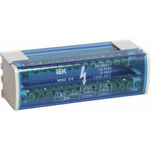 Шины на DIN-рейку в корпусе (кросс-модуль) 2х15 L+PEN, 125А, IEK [YND10-2-15-125]