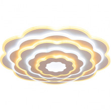 Люстра LED 166W, 3000-6000K, 21580Лм, ПДУ, акрил, металл, d500*70, ЭС [50531/50WT] белый