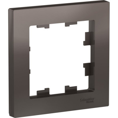 Рамка 1п, IP20, Schneider Electric ATLASDESIGN [ATN000601] мокко