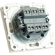 Переключатель с/у 2-кл 10А, STEKKER Эмили [RSW10-5107-01] белый фарфор soft touch