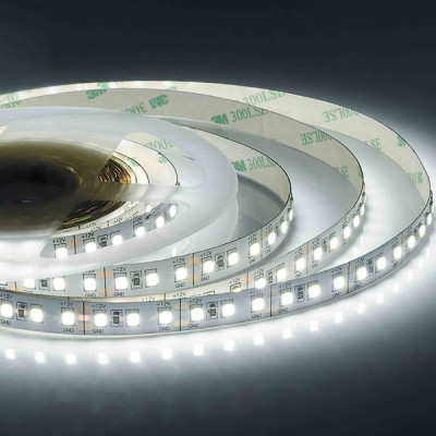 Лента LED 12В IP20 SMD2835 120/м, б/хол, 12Вт/м, 1300Лм/м, 5м/ц.1м, Apeyron [00-119]