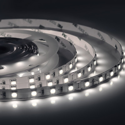 Лента LED 24В IP20 SMD5050  60/м, б/хол, 14.4Вт/м, 800Лм/м, 5м/ц.1м, Apeyron [00-340]