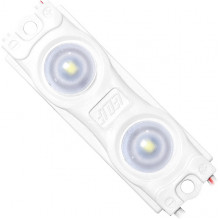 Модуль LED 2xSMD2835 линза 160°, 12В, 0.72W, 65Лм, 10000-11000K, ELF STD [ELF-2SMD2835std СW]