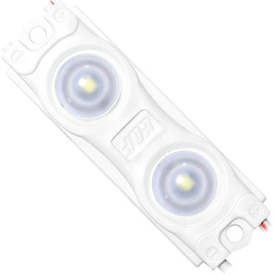 Модуль LED 2xSMD2835 линза 160°, 12В, 0.72W, 65Лм, 10000-11000K, ELF STD [ELF-2SMD2835std СW]