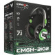 Гарнитура CROWN CMGH-3102 Black&green, полноразмерная, рег. громкости, каб. 3.2 м, черно-зеленые