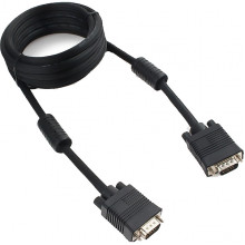 Кабель VGA 15M/15M  3,0м Premium тройной экран, феррит.кольца, черный Cablexpert [CC-PPVGA-10-B]