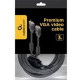 Кабель VGA 15M/15M  3,0м Premium тройной экран, феррит.кольца, черный Cablexpert [CC-PPVGA-10-B]