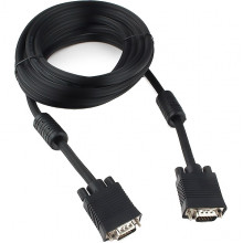 Кабель VGA 15M/15M  5,0м Premium тройной экран, феррит.кольца, черный Cablexpert [CC-PPVGA-5M-B]