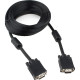 Кабель VGA 15M/15M  5,0м Premium тройной экран, феррит.кольца, черный Cablexpert [CC-PPVGA-5M-B]