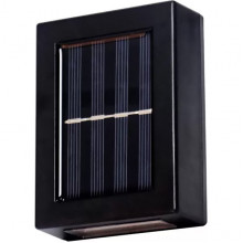 Светильник фасадный на сол/бат 2LED, 4000K, 90Лм, 600mAh Li-Ion, IP44, GLANZEN [RPD-0003-1-solar-2p]