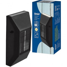 Светильник фасадный на сол/бат 6LED, 1xAA 600mAh, 8Лм, IP44, Uniel [USL-F-154/PT120 NEWYORK]