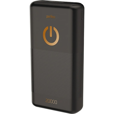 Внешняя батарея Perfeo PF-4298, 20000mAh + microUSB/in microUSB/out, USB 1A, 2.1A Black