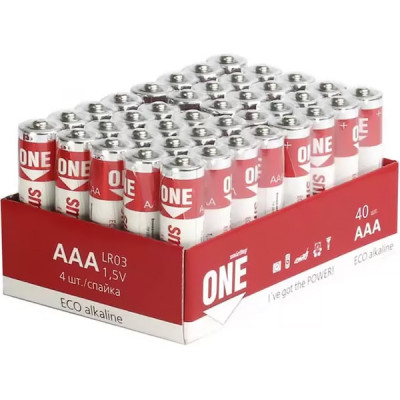 Батарейка SmartBuy ONE AAA LR03 [Bulk40/960] [SOBA-3A40S-Eco]