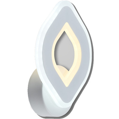 Бра LED 30W, 4000-6500K, 230*165, планка, Росток [LI8883/1B WT] белый 
