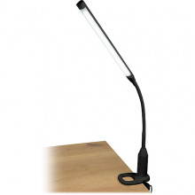 Светильник настольный LED  7W, на струбцине, 4500K, сенсор/диммер, Uniel [TLD-572 Black] черный