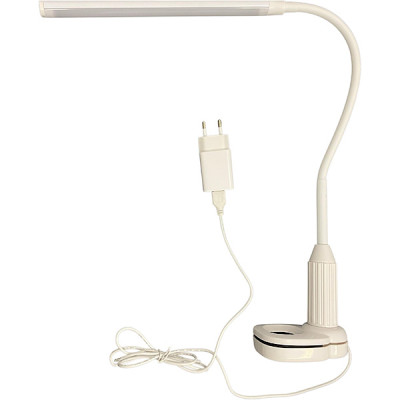 Светильник настольный LED  7W, на струбцине, 4500K, сенсор/диммер, Uniel [TLD-572 White] белый