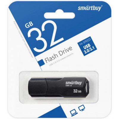 Накопитель USB Flash 32Gb SmartBuy CLUE Black USB 3.1