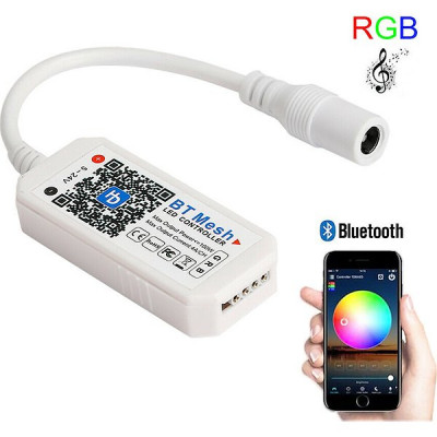 Контроллер ленты LED RGB  5-24В, 4*4А, Bluetooth 4.2, ОГОНЕК [OG-LDL33]