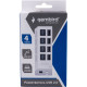 Концентратор USB 2.0 GEMBIRD UHB-243-ADW, 4 порта, 4хUSB 2.0, кабель USB 55см, с доп. питанием