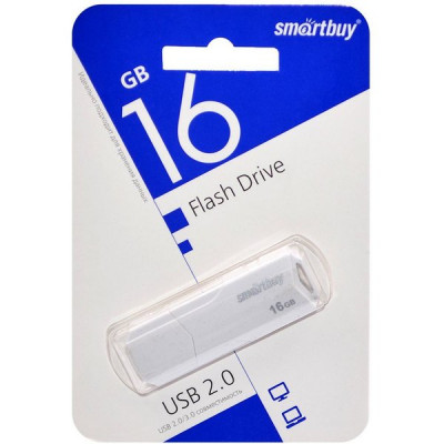Накопитель USB Flash 16Gb SmartBuy CLUE White