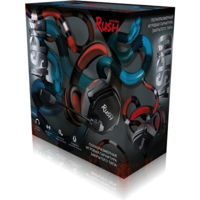 Гарнитура SmartBuy RUSH ASPID, динамики 40мм, черн/красн [SBHG-9740]