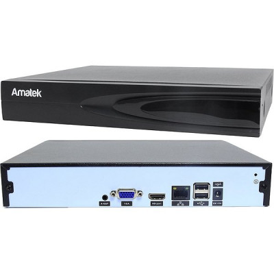Видеорегистратор IP 10IP[8MP] Amatek; HDD[10Tb]; H.265AI; 255x230x45мм [AR-N951X]