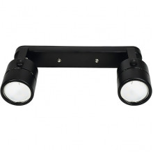 Светильник спотовый 2*GU10*35W, металл, d80*260, Fametto [DLC-S612 GU10x2 BLACK] черный