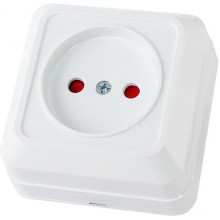 Розетка о/у 2P 10А, со шторками, IP20, TDM Ладога [SQ1801-0059] белая