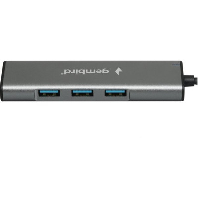 Концентратор USB 3.1 GEMBIRD UHB-U3P7-01, 7 портов, 7xUSB 3.0, кабель USB 19 см