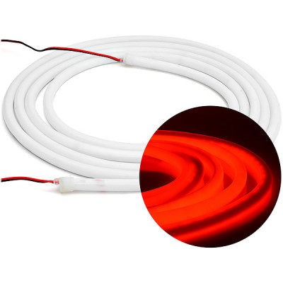 Лента LED 24В IP68 термо SMD2835 120/м, красный, 14.4Вт/м, 900Лм/м, 5м/ц.1м, Apeyron [00-326]