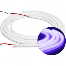 Лента LED 24В IP68 термо SMD2835 120/м, фиолет, 14.4Вт/м, 900Лм/м, 5м/ц.1м, Apeyron [00-329]