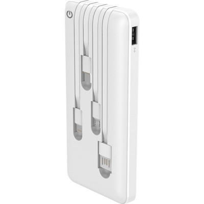 Внешняя батарея Perfeo PF-4879, 10000mAh + Micro usb, USB/Out USB, Micro usb,Type-C,Lightning, 2.1А
